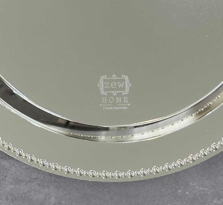 سینی پذیرایی جدید و شیک دو تیکه دایره ترمه زیو هوم Zew home 97901s