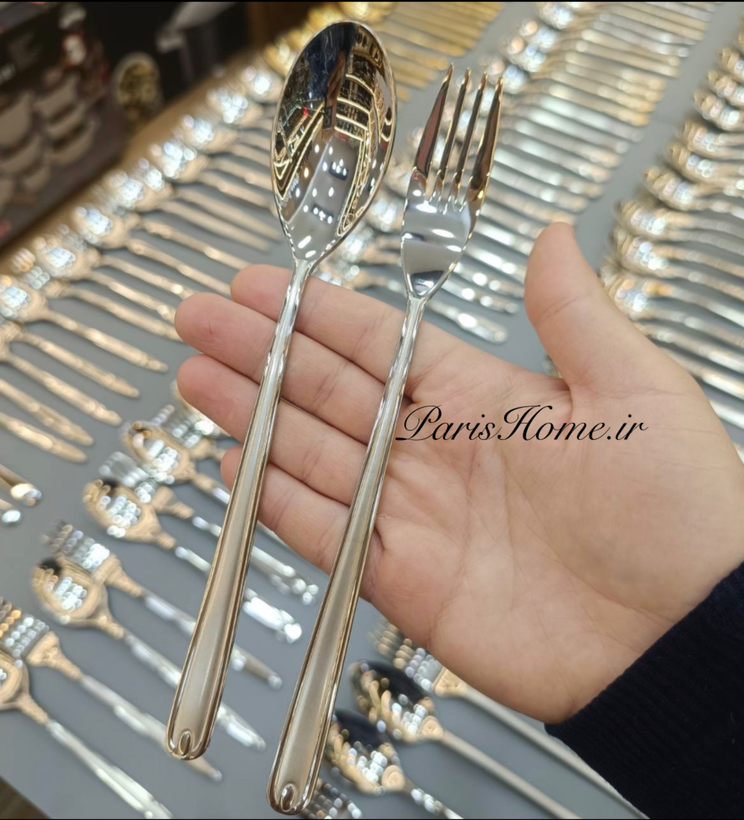 سرویس قاشق و چنگال شیک و جدید یونیک آلمان مدل ارکیدە Unique Germany 🇩🇪