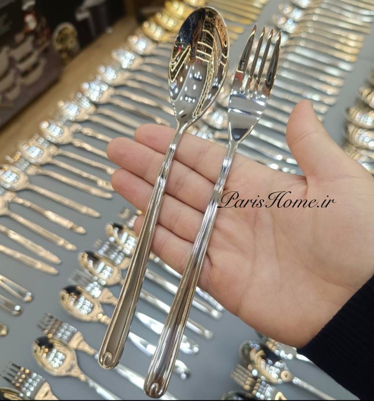 سرویس قاشق و چنگال شیک و جدید یونیک آلمان مدل ارکیدە Unique Germany 🇩🇪