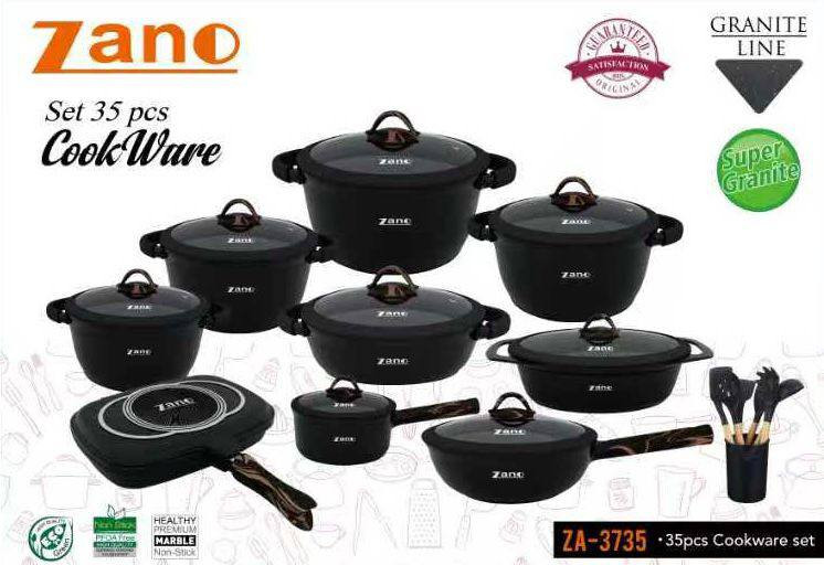 سرویس قابلمه جدید و شیک عروس گرانیتی ٣٥ پارچه برند زانو ترکیه مدل ZA-3736 و مدل ZA-3735(کامل ترین سرویس جهیزیه عروس)