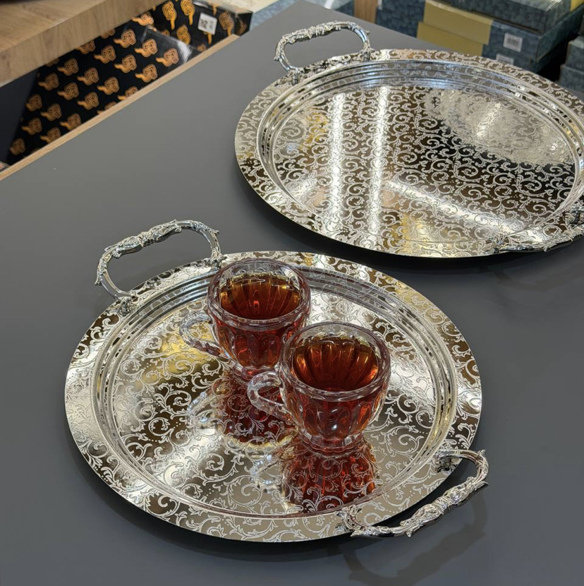 سینی پذیرایی  دایرە ترمە دو تیکه برند زیو هوم ١٠٦s  Zew Home