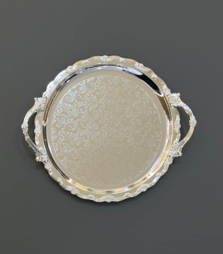 سینی پذیرایی دایرە بوستان دو تیکه برند زیو هوم Zew Home 97901s