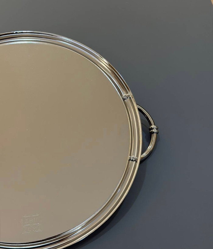 سینی پذیرایی شاهانه دو تیکە دایره زیوهوم 108sg Zew Home
